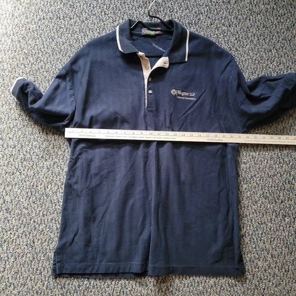Cross Creek Navy Blue Wegner LLP Polo Shirt Size XL - Picture 7 of 14